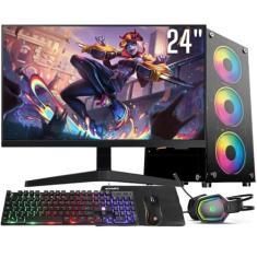 Computador Gamer Completo Intel Core i5 16GB SSD 1TB Kit Gamer com Headset Monitor 24" Windows 10 3green Flash