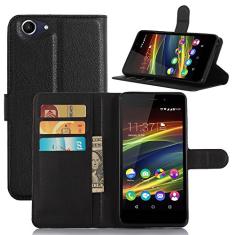 Capa para Wiko Slide 2 Carteira de Couro Flip Capa para Wiko Slide 2 Capa de proteção de telefone A capa com design simplificado