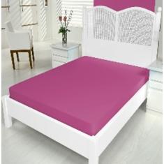 Lençol Micropercal King 01 Peça Pink