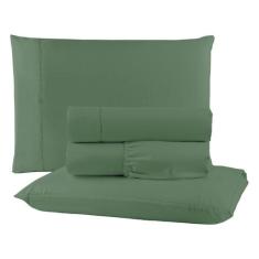 Jogo de Cama Micropercal King Size 4Pç para Quarto de Casal - EMPÓRIO 