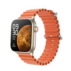 Relógio Inteligente Smartwatch S9 Ultra 9 Laranja Com Gps Bússola + Pu