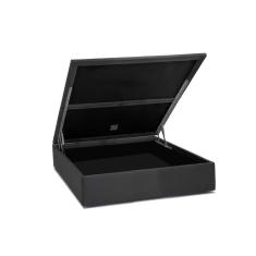 Cama Box Baú Casal Universal Suede Gray (138x188x35) - Ortobom