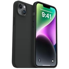 AOTESIER Capa compatível com iPhone 14 Plus, de silicone de grau alimentício, resistente ao desgaste, proteção antiqueda com forro de microfibra macia antiarranhões, capa para celular 14 Plus, 6,7