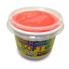 Massa de Modelar Soft Acrilex Vermelho 150 g