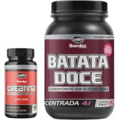 Creatina Pura 60 Cáps 720Mg + Batata Doce Em Pó 1Kg