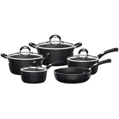 Jogo de Panelas Mônaco com 5 peças Preto 3708332 - Tramontina, Preto, 