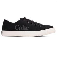 Tênis Coca Cola Newpoart Canvas Preto Off White - Feminino-Feminino