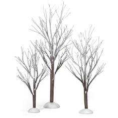 Department 56 Snow Village First Frost Trees (conjunto com 3)