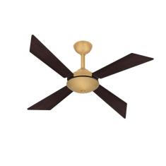 Ventilador De Teto Dourado Tech 4 Pás Sala Turbo Ventax 220V