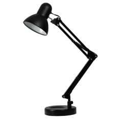 Luminária articulada de mesa com base tipo pixar preta