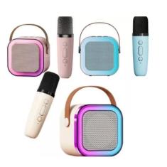 Mini Caixa de Som c Microfone karaokê Bluetooth Infantil Criança Karao