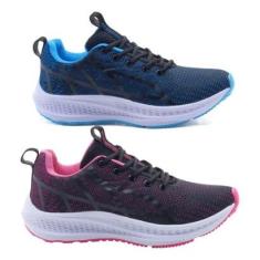 Kit 2 Pares Tênis Feminino Esportivo Academia Confortável-Feminino