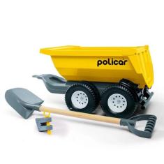 Reboque Tipo Caçamba de Brinquedo Para Carrinhos Policar da Poliplac, 