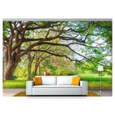Papel De Parede Floresta Natureza Árvores 3D 3M² Xna182 - Você Decora