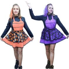 Avental Temático Adulto Para Festa à Fantasia e Halloween + Enfeite de