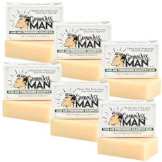 Grown Ass Man Co. - Sabonete de xampu sólido 3 em 1: sabonete líquido para cabelo, barba e corpo - sem plástico e ecológico, natural e orgânico para todos os tipos de cabelo, barra de 118 ml
