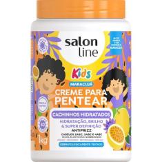Creme De Pentear Salon Line Kids Cachinhos Hidratados Maracujá 1kg