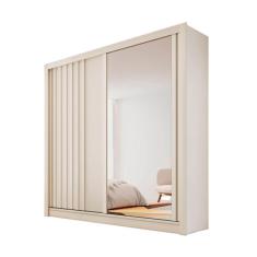 Guarda Roupa Ripado 2 Portas 4 Gavetas - Barcelona- Made Marcs