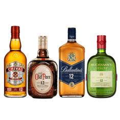 Whisky Chivas Regal + Ballantine's + Buchaman's + Old Parr