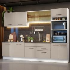 Armário de Cozinha Completa 310 cm Agata Madesa 01
