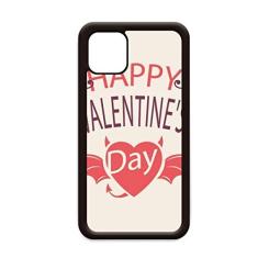 Capa Happy Valentine's Day Heart Devil Wings para iPhone 12 Pro Max para Apple Mini Mobile Case