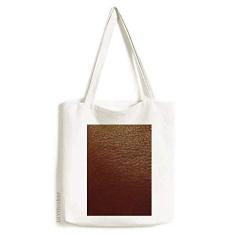 Bolsa de lona de couro marrom com design abstrato bolsa de compras casual