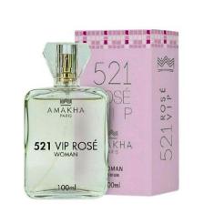 Perfume Feminino 521 Vip Rose Amakha Paris 100ml Bolso Bolsa