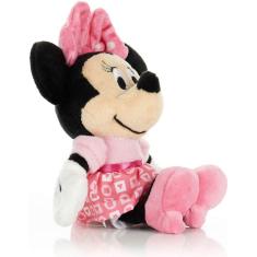 CRIANÇAS PREFERIDAS Disney Baby Minnie Mouse Recheado Animal Pelúcia Brinquedo Mini Jingler, 6,5 polegadas