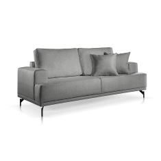 Sofá 2 e 3 Lugares Toronto Linho Cinza Medio 2m