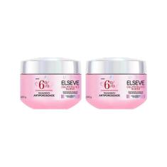 Creme De Tratamento Elseve 200Ml Glycolic Gloss - Kit C/2Un