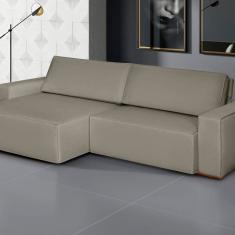 Sofá Siena - Retrátil / Reclinável 240 Cm Veludo Castor
