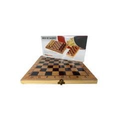 Jogo de Xadrez em MDF Tabuleiro Dobrável  - UnyHome