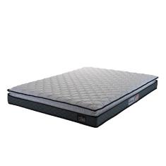 Colchão Casal Espuma D33 Pillow Top Millenium 138x188x19cm Cinza/Branco Hellen - Suporta até 120kg p