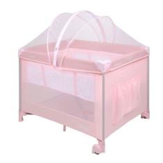 Berço Portátil Burigotto Serenata Desmontável Até 15kg Rosa Pink Rosa