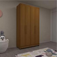 Guarda Roupa Eucamoveis Genova 4 Portas 2 Gavetas, FREIJO