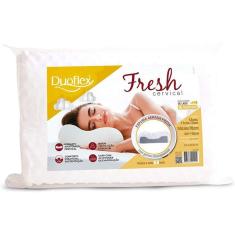 Travesseiro Duoflex Cervical Fresh Branco 50cmx70cm 100% Algodão