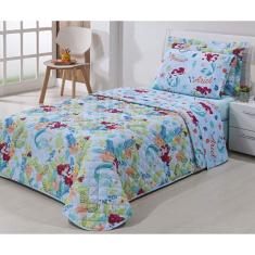 Jogo De Cama Solteiro Infantil 2 Pçs Ariel Summer Andreza