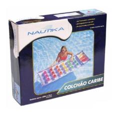 Colchão Nautika Inflável Multi Color Com Travesseiro