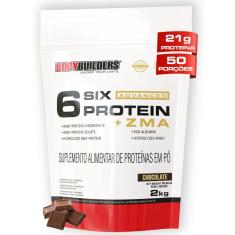 Whey Protein 6 Six Protein Advanced c/ ZMA 2kg - Bodybuilders-Unissex