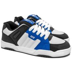 Tênis Qix Skate Square Azul Branco-Unissex
