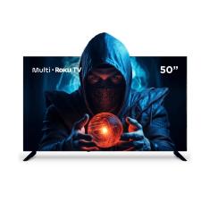 Smart TV 50 uhd 4K Multi TL059M com sistema Roku, Processador Quad Core, Dolby Audio, Compatível com Alexa e Google Home multi