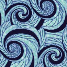 Papel De Parede Adesivo Lavável Loop Azul 3M