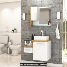 Gabinete Armario Para Banheiro Legno 630 (somente Balcao) Branco Chess C-carvalho