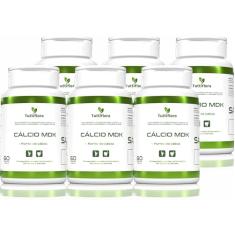 Kit Com 06 - Cálcio Mdk (Cálcio, Magnésio, Vitamina D e K2) 60 Capsulas TuttiFlora