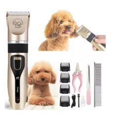 Maquininha Tosa Kit Pet Silenciosa Aparador Recarregável Cachorro Gato