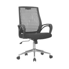 Cadeira De Escritório Office Kevin Giratória Com Ajuste De Altura E Tela Mesh Preto G56 - Gran Belo