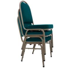 03 Cadeiras para Hotel e Auditório Linha Hotel Verde