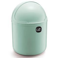 Lixeira Plástica De Cozinha Pia com Tampa Capacete e Abertura Frontal 4 litros UZ