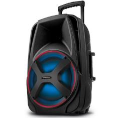 Caixa Amplificada Mondial CM-550 com Bluetooth, USB Rádio FM e Função 