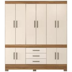 Guarda Roupa Casal 10 Portas 83530 Amendola Off White Demobile